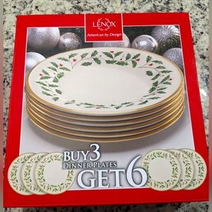 NWT Lenox American by Design 6 Dinner Plates